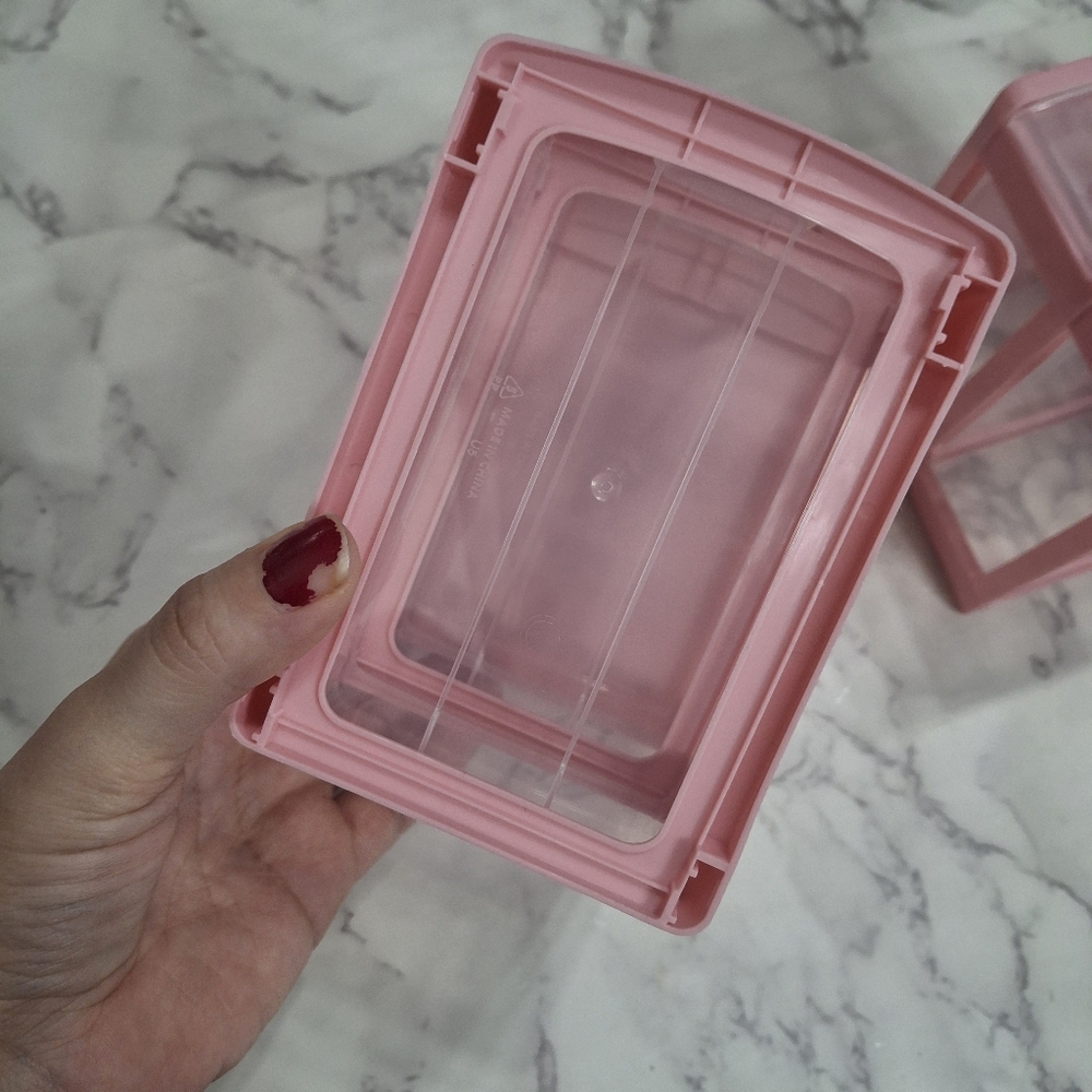 Mini Pink Stackable Storage Drawers - Picture 4 of 6